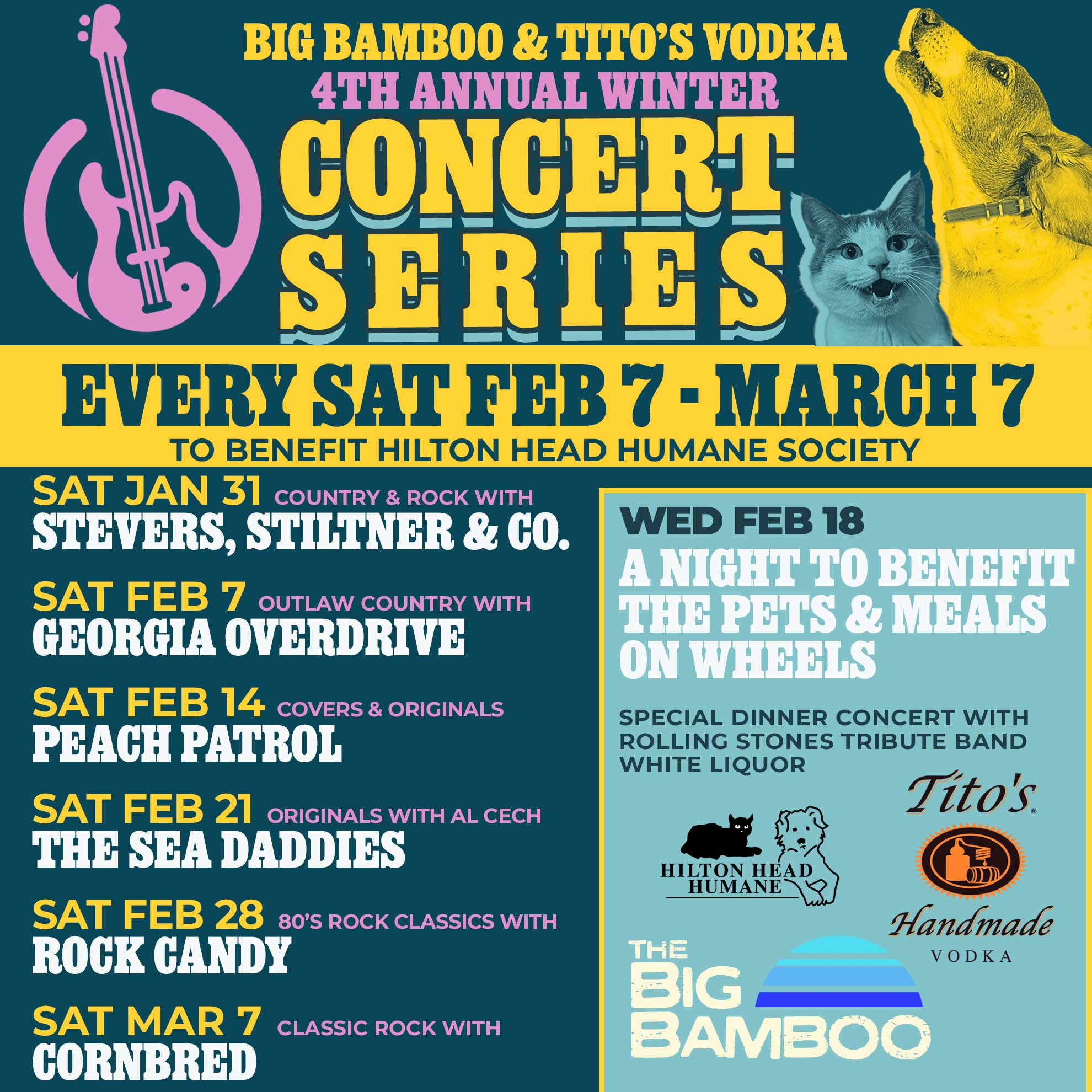 The Beagles play The Beatles Big Bamboo Cafe Live Music Hilton Head